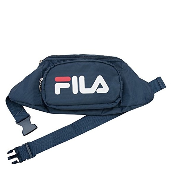 navy blue fila fanny pack
